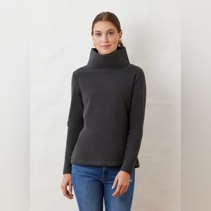 Dudley Stephens Greenpoint Turtleck Steel Grey Vello Fleece